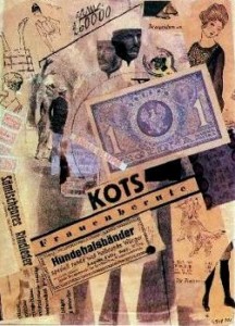 montage matière de Kurt Schwitters