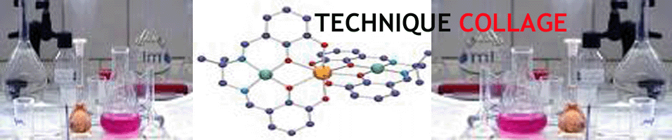 illustration de la chimie  et technique du collage 